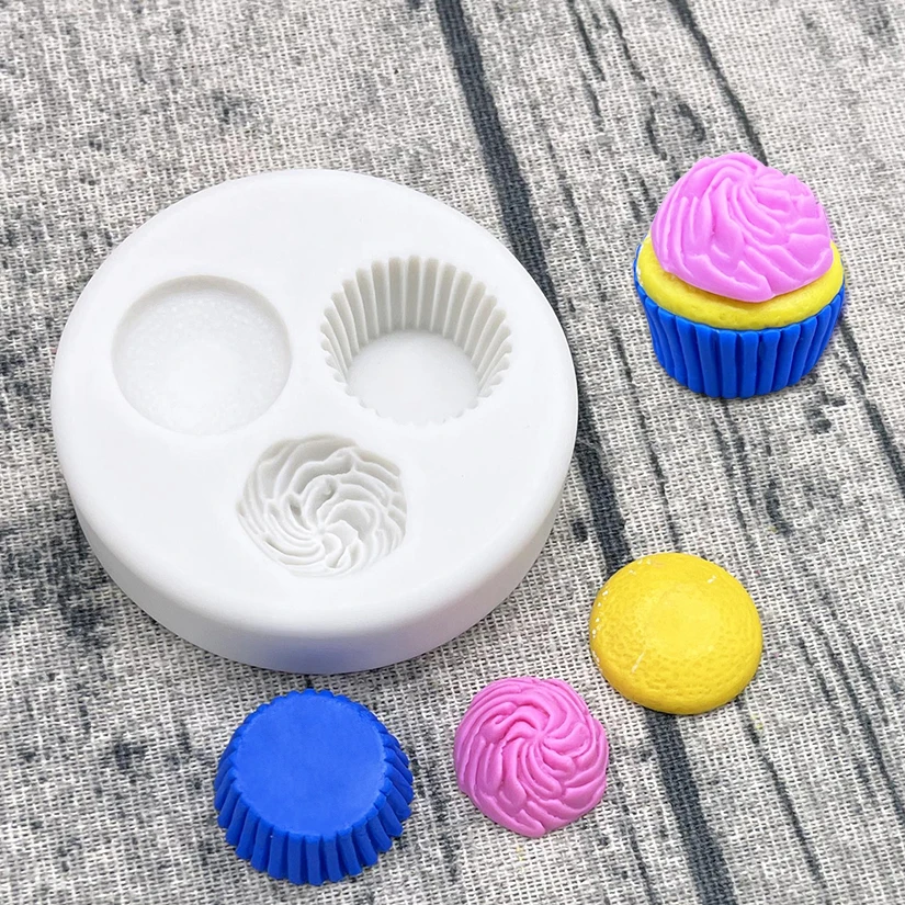 Ice Cream Shape Silicone Mold Sugarcraft Chocolate Cupcake Baking