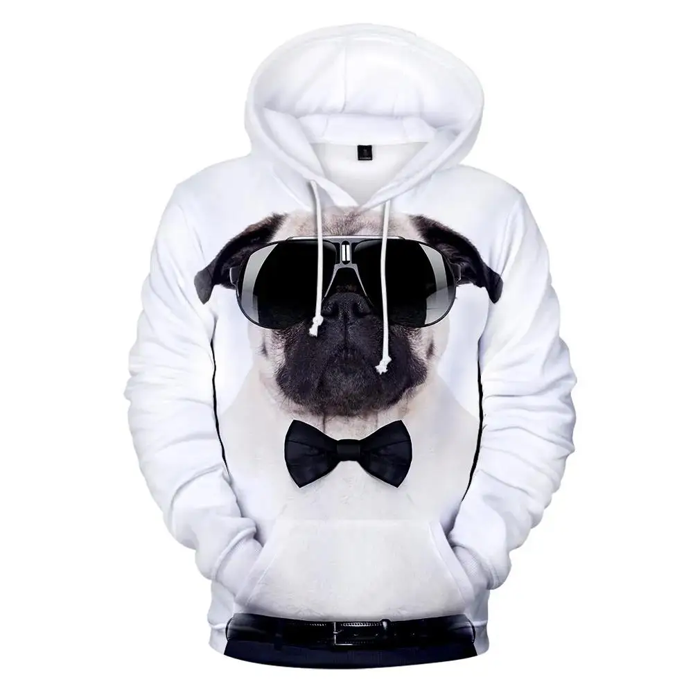 2023 Fashion 3D Pug Hoodies Men Women Sweatshirts Harajuku Hoodie Pullover Hot Autumn 3D Pug Hooded Casual Boys Girls Streetwear