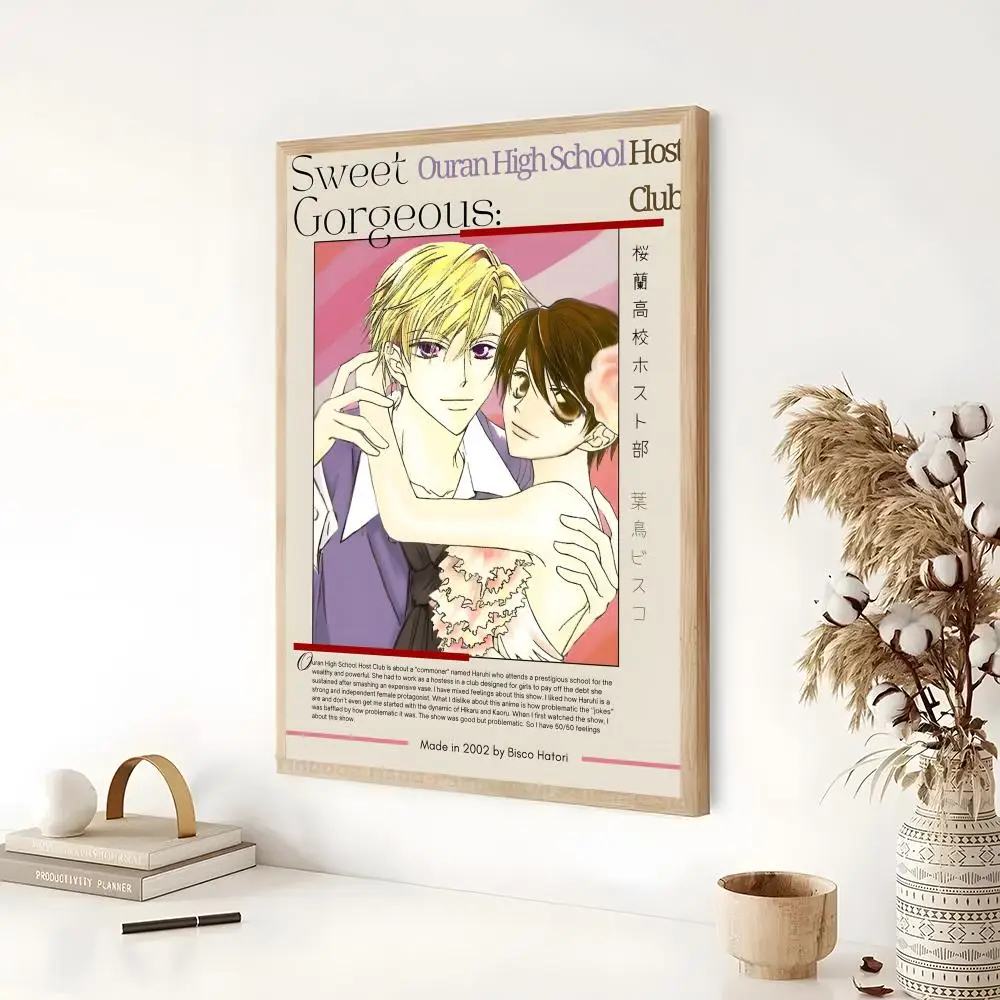 Anime Ouran High School Host Club Poster Schlafzimmer Wohnzimmer Studie & darüber hinaus selbstklebende Dekoration + perfektes Geschenk – Detail 25