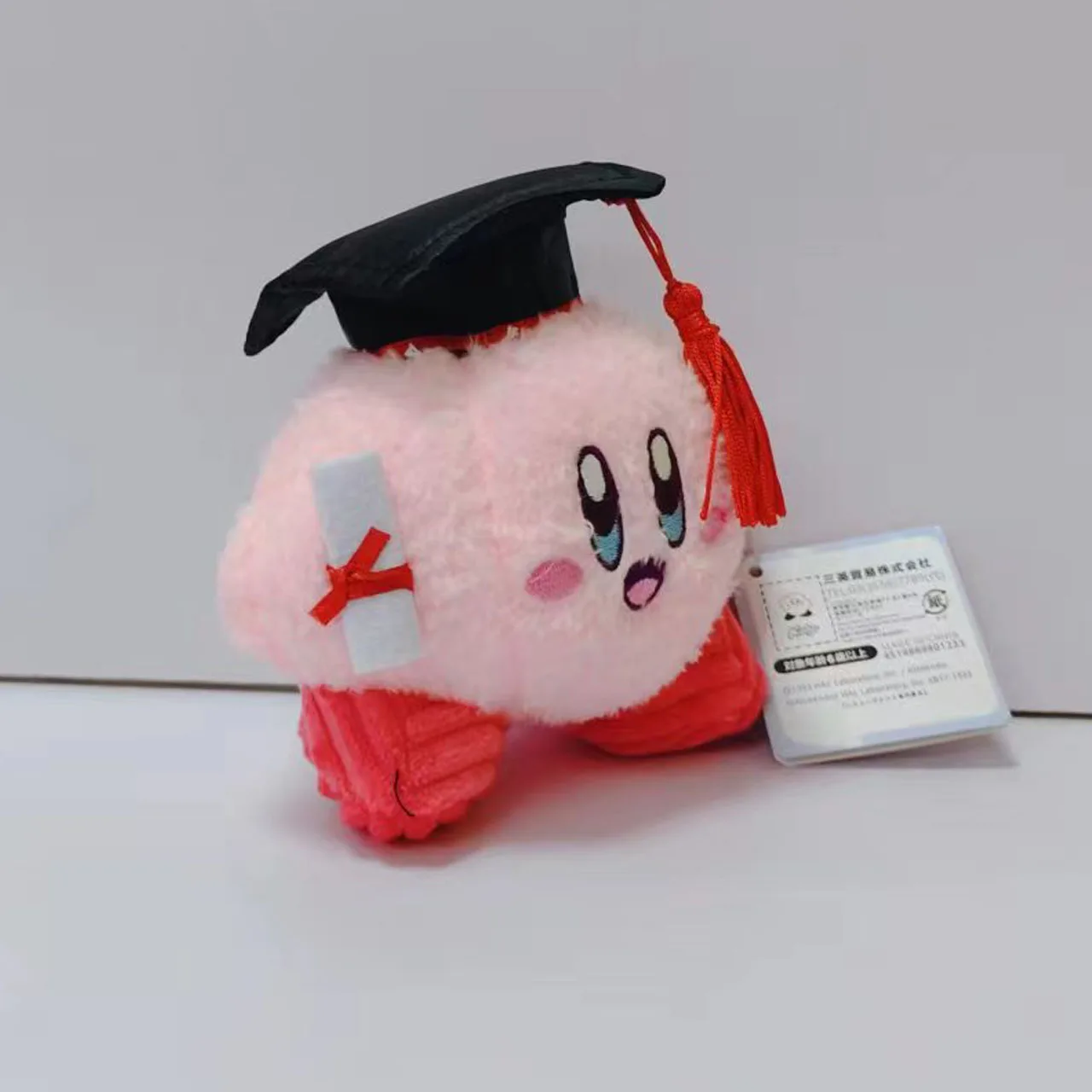 귀여운 닥터 스타 커비 봉제 인형 장난감, 열쇠 고리 가방 펜던트, 졸업 선물, 도매, 10cm, 로트당 20 개