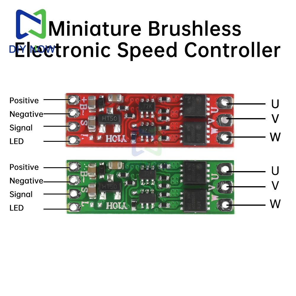 Détail des soudures et composants électroniques sur le micro ESC sans balais 6A/8A pour drone FPV et mini quad