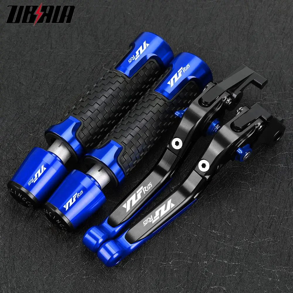 

Motorcycle Brake Clutch Levers Handlebar Handle Grips Ends Caps Slider For YAMAHA YZFR125 YZF R125 2013 2012 2011 2010 2009 2008