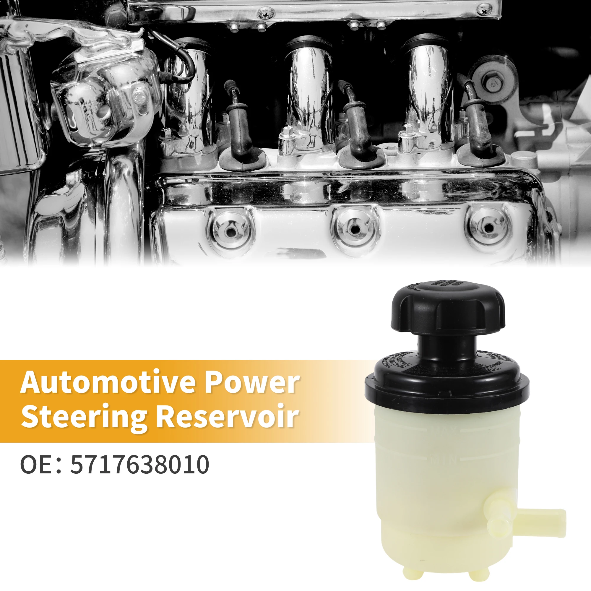 UXCELL Automotive Power Steering Reservoir No.5717638010 for Hyundai Santa Fe 2001 2002 2003 2004 2005 2006
