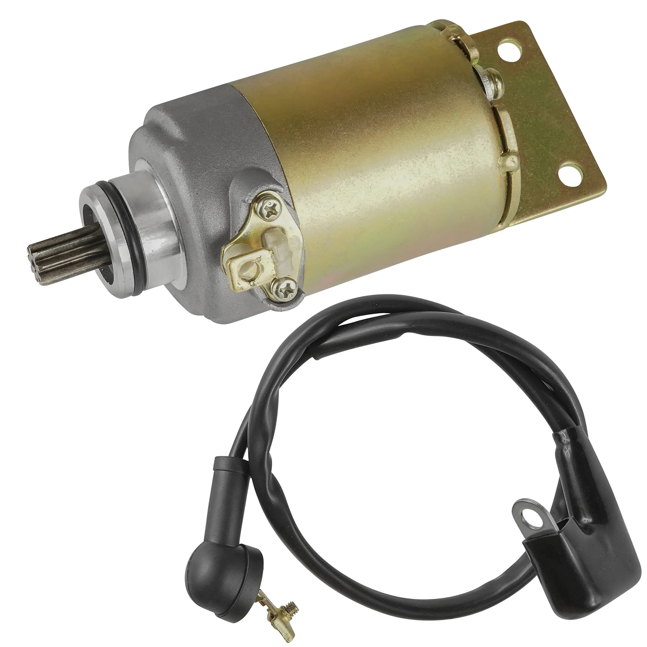 Starter Motor Set Engine Pull Starter Starter Compatible with Polaris ATV Sawtooth 200 2006-2007 0453024 for Phoenix 200 2005-Sawtooth 2006 2007