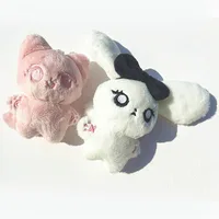 10CM KPOP Giselle Ningning Cartoon Animal Bowknot Cat Stuffed Doll Keyring Cute Plush Toys Pendant Bag Decor Fans Birthday Gifts 1