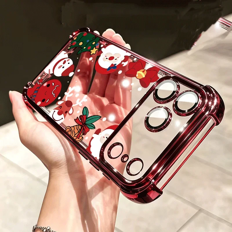 Whimsical Cartoon Christmas Snowflake Phone Case
