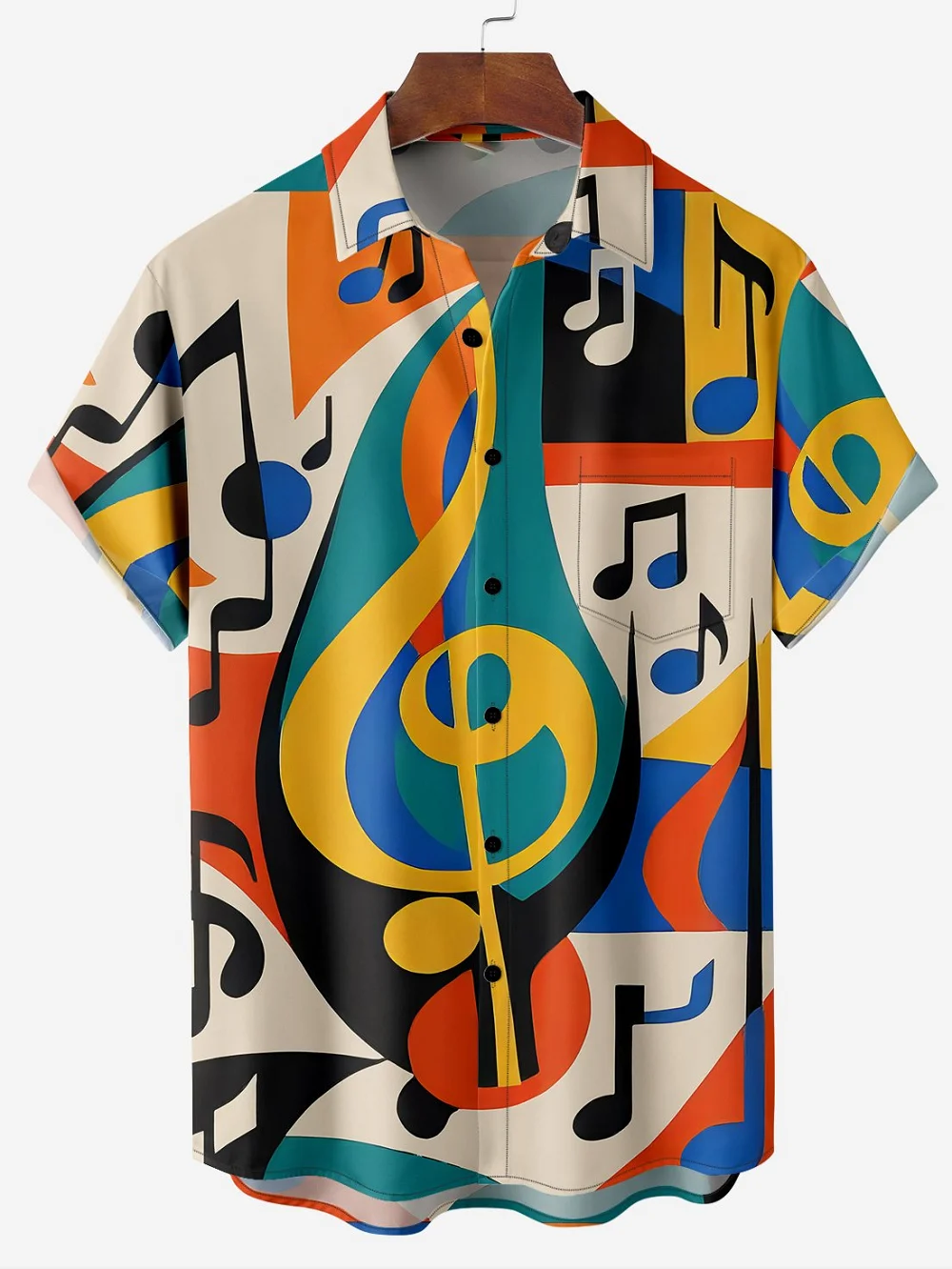 Tropical Colorful Tropical Jungle And Pineapple Pattern 3D Print Men's Short Sleeve Shirts For Men Fashion Hawaiian Shirt