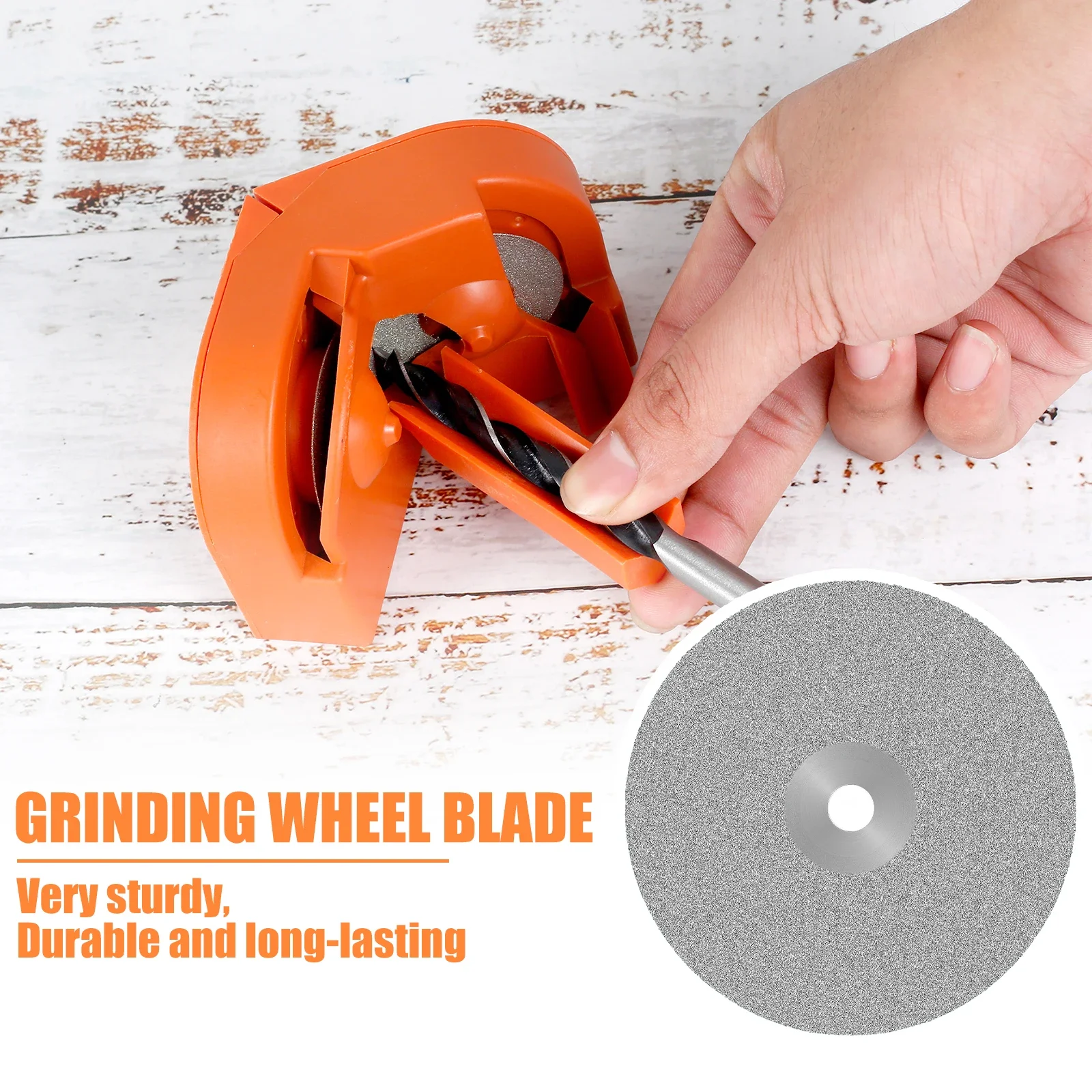 10Pcs Drill Bit Sharpening Disc Flat Lap Grind Wheels Multipurpose Drill Bit Grinding Discs For High Speed Steel Twist