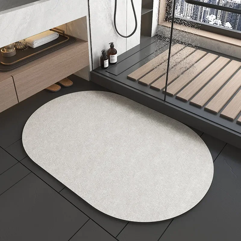 

Diatomite Cushion Bathroom Floor Mat Toilet Quick-drying Household Absorbent Pad Rectangle Anti-slip Mat Carpet Shower Rug