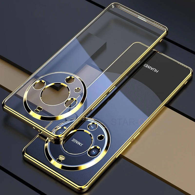 Luxury Plating Clear Silicone Case - Transparent Back Cover