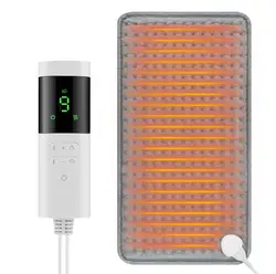 Electric Heating Pad Blanket with Adjustable Heat Levels and Timer - EU Plug (A)