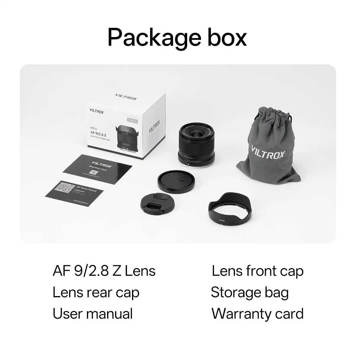 Viltrox 9mm F2.8 에어 오토 포커스 APS-C 렌즈 E / NZ / XF 마운트 미러리스 카메라용