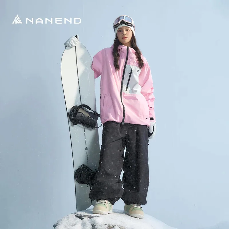 Nanend 스노우 보드 슈트 세트 방수 및 내마모성 따뜻한 스키 슈트 겨울 야외..