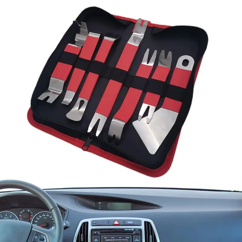 

Car Audio Tools 7 in 1 Car Interior Trim Removal Tool Kit Multifunctional Rustproof Stainless Steel Design for Audio Systems