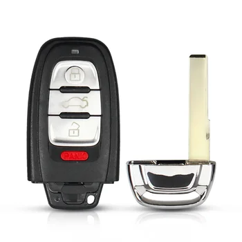 Chiave telecomando per Audi Remote Car Key Keyless 4 pulsanti 315MHz For per Audi A4 A5 S4 S5 Q5 2008 2009 2010 2011 2012 - KEYYOU Smart Key per Audi Remote Car Key Keyless 4 pulsanti 315MHz For per Audi