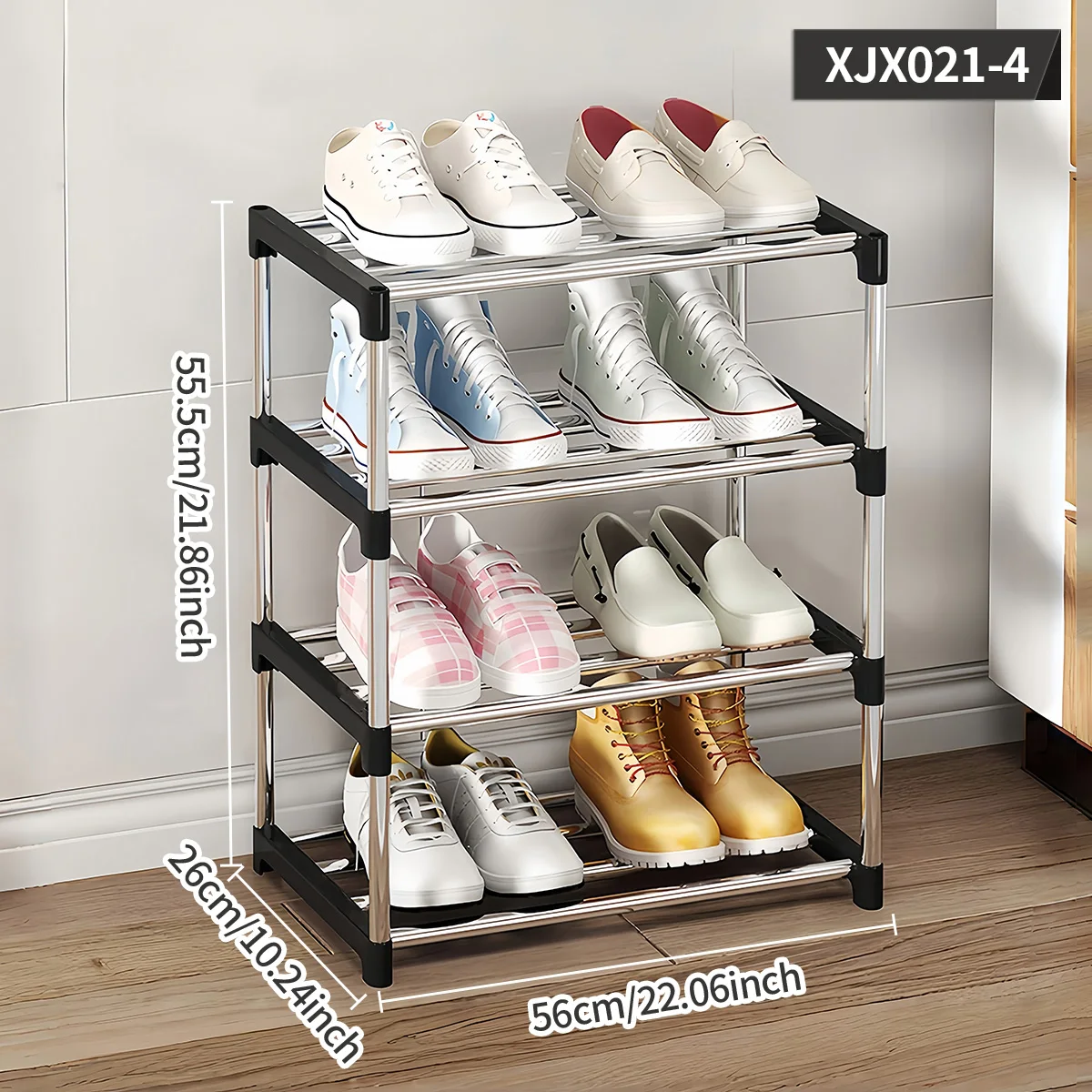 Multi-Layer Space-Saving Shoe Rack, Easy-To-Assemble Shoe Rack Suitable for Hallway, Bedroom, Entryway, and Living Room, Home Storage and Organization Supplies, Storage Rack