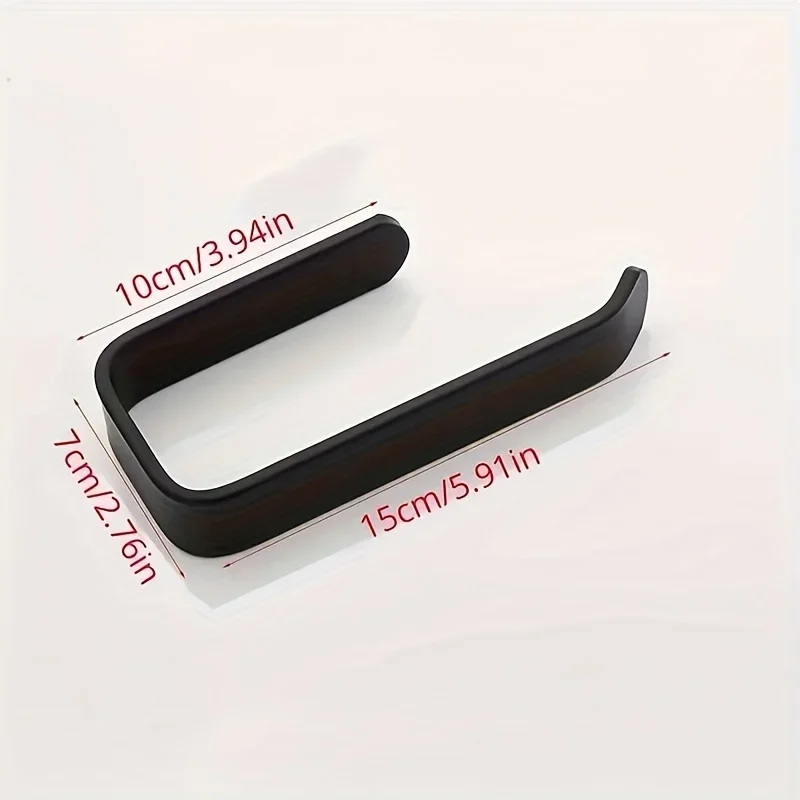Self-adhesive Wall Mounted Towel Rack Bathroom Towels Holder Hanger Without Punching Toilet Paper Holder