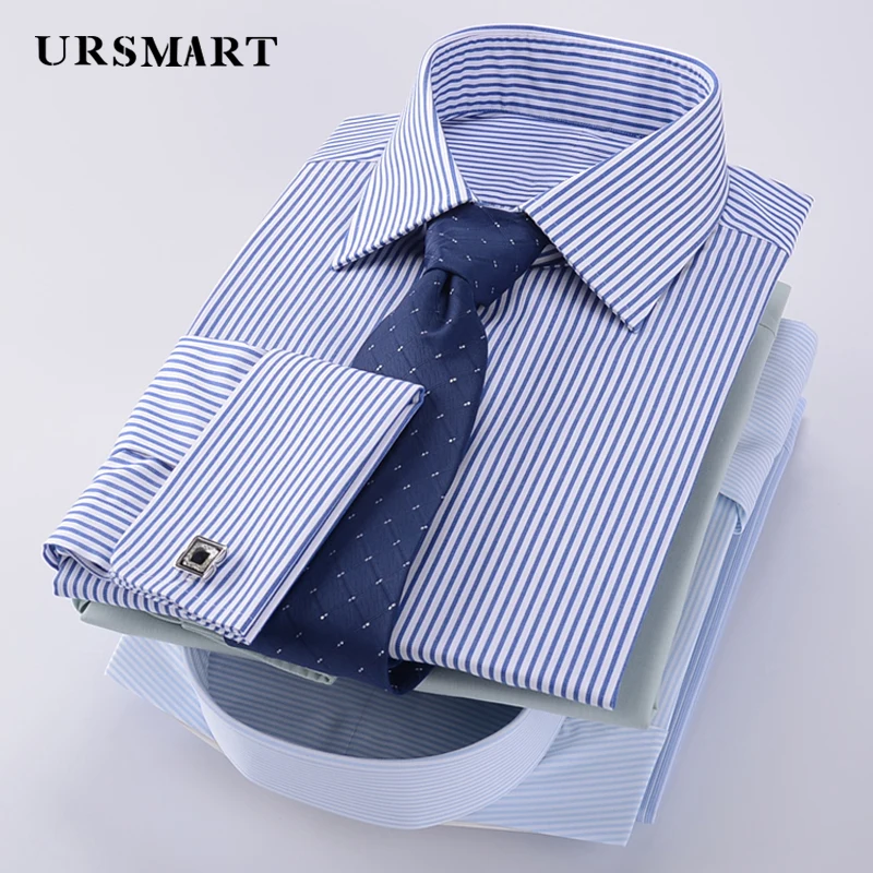 

men's long-sleeved shirt Business elite square collar professional office business trip shirt