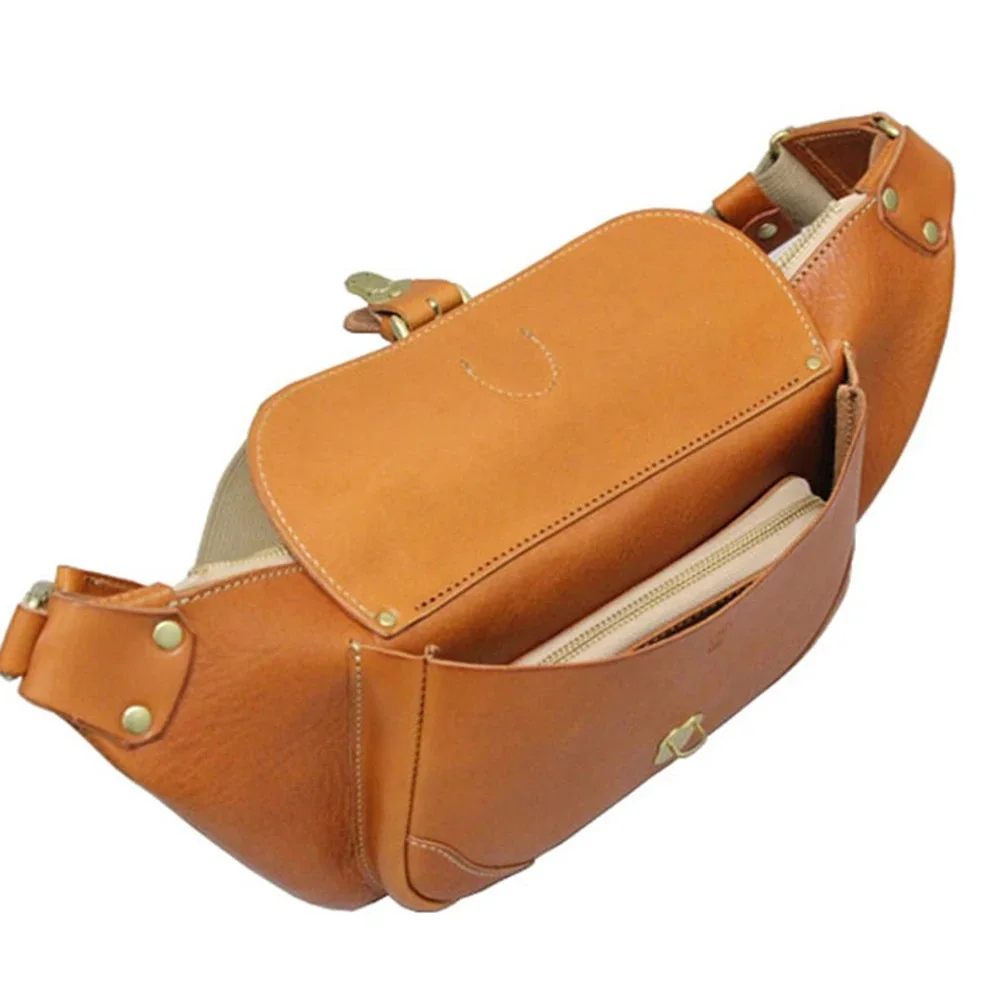 vintage chest bag 500gsm kraft paper sewing pattern leather craft die cutting template 42x20x5cm