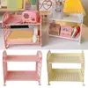Ins Cute Room Storage Organizer Storage Rack Kawaii 2 Storage Rack Desktop Layer Storage Bathroom Jewelry Rack Shelf Cosmet W7S0 2