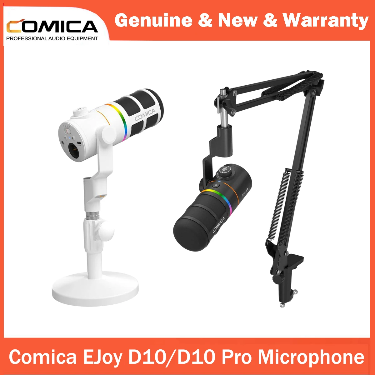 Comica EJoy D10/D10 PRO Cardioid Dynamic Wireless Microphone With