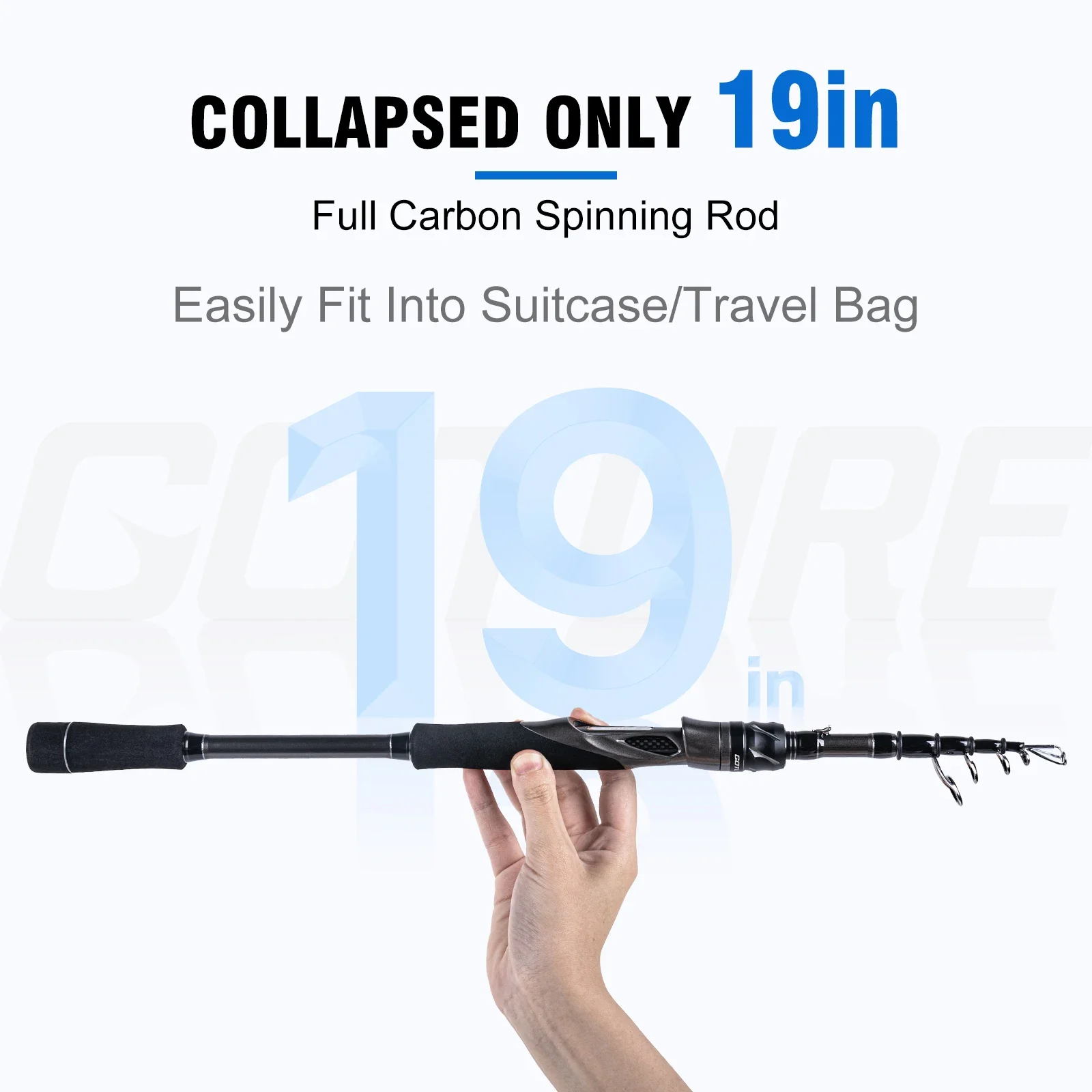 GOTUCHING-7-25g伸縮式釣り竿,1.8m,2.1m,24t,カーボンファイバー