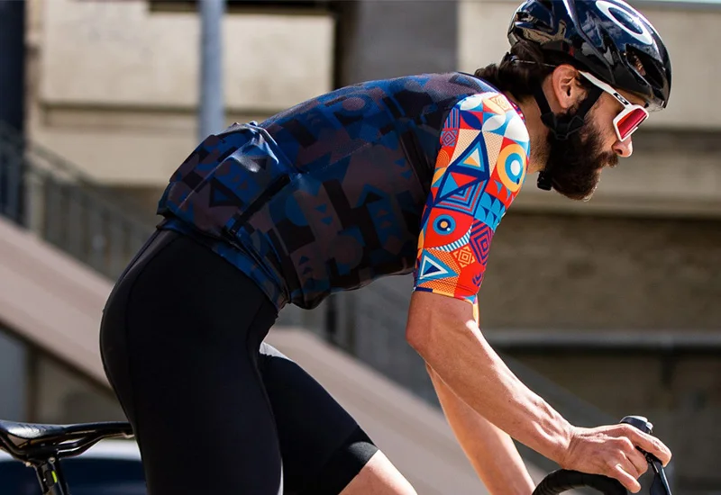 SDIG Top Quality black Top Quality Short sleeve cycling jersey pro team aero cut with Newest Seamless process road mtb 3