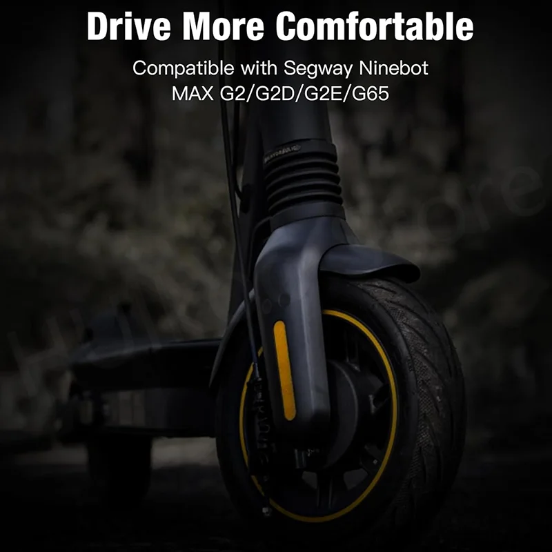 Forcella Sospensione Per Ninebot Max G30 - Con Ammortizzatore E Poggiapiedi, Acciaio Inox