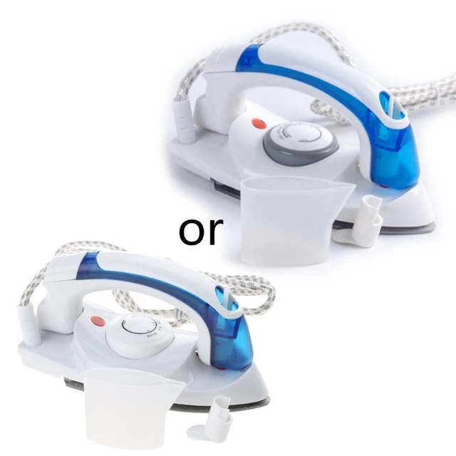 Portable Compact Size Mini Handheld Electric Baseplate Steam Iron Machine Foldable Handle Home Travel Use with 3 Gears Control 5