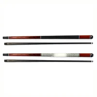 YFen 58” 1/2-pc Billiard Pool Cue with Carbon Fiber Shaft with Real Leather Wrap Stainless steel 9 Threads Radial Pin