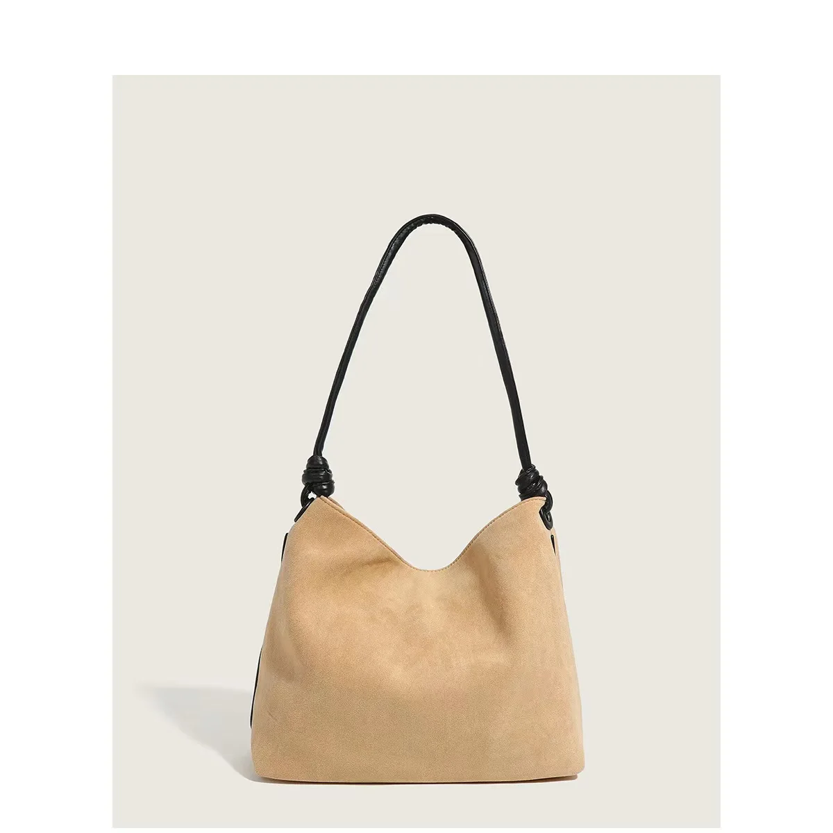 

Autumn and Winter Fashion Retro Fleece Large Capacity Tote Bag Personalized Handheld One Shoulder Crossbody Bag for Women