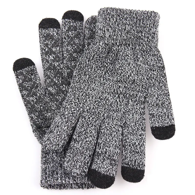

2023 New Knitted Gloves for Autumn Winter Warm Anti-slip for Riding Driving Running Adult Men Women Winter Windproof Gloves