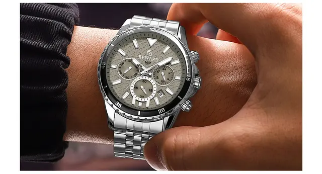 REWARD メンズ腕時計 ウォッチ ファッション 日付 クォーツ腕時計