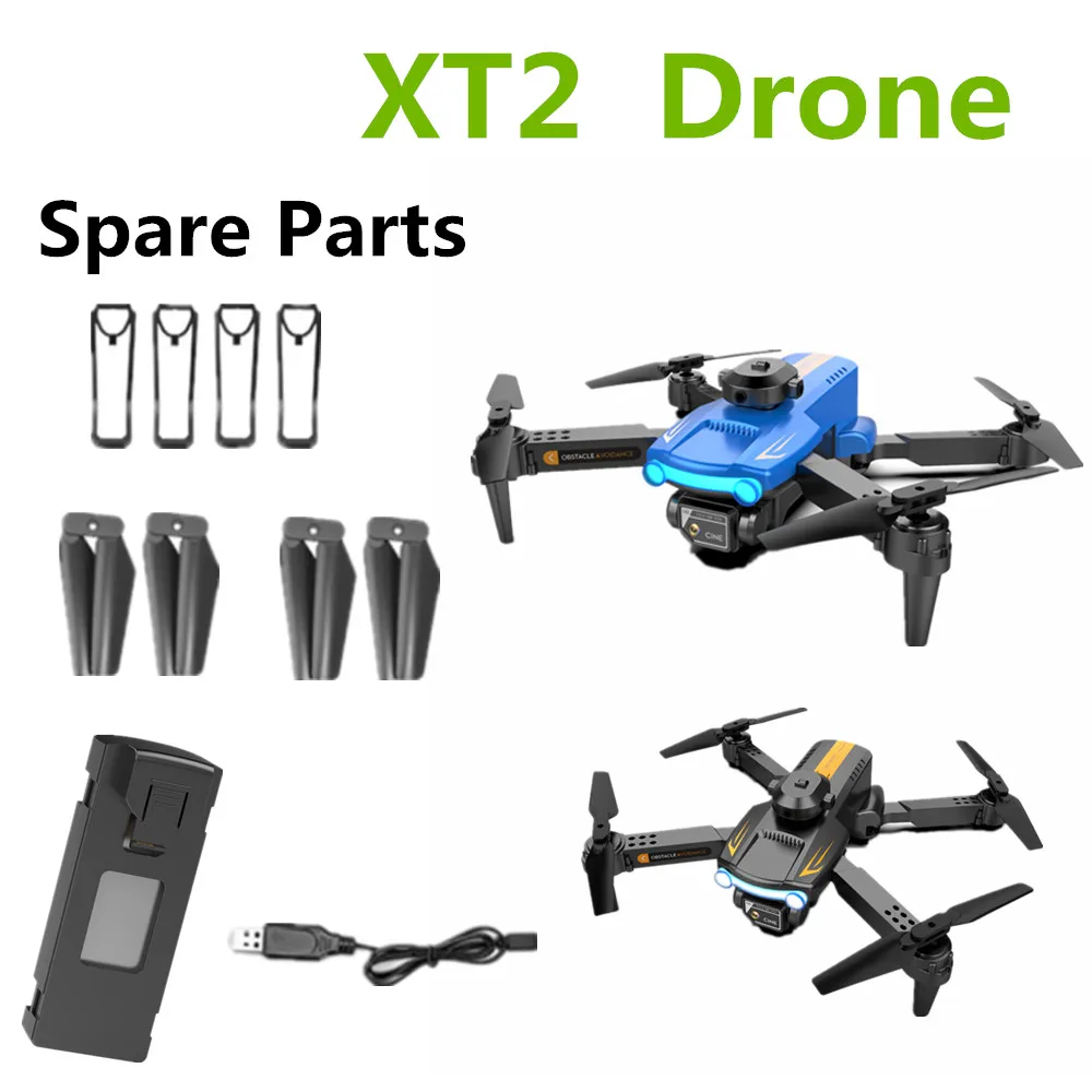Xt2 Drone Batteria Di Ricambio 3.7V 1800Mah Batteria Volo 10 Minut Xt2 Quadcopter Elica Foglia D'Acero Per Xt2 Mini Droni Accessori