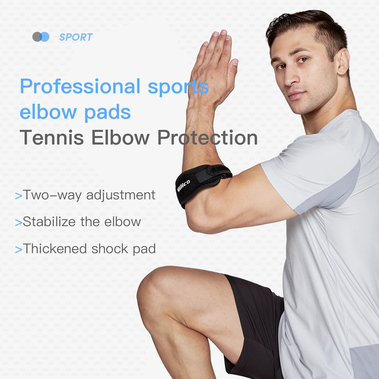 1Pc Tennis Elbow Strap for Tendonitis Joint Pain Adjustable Elbow Support Gym Basketball Tennis Golf Protector