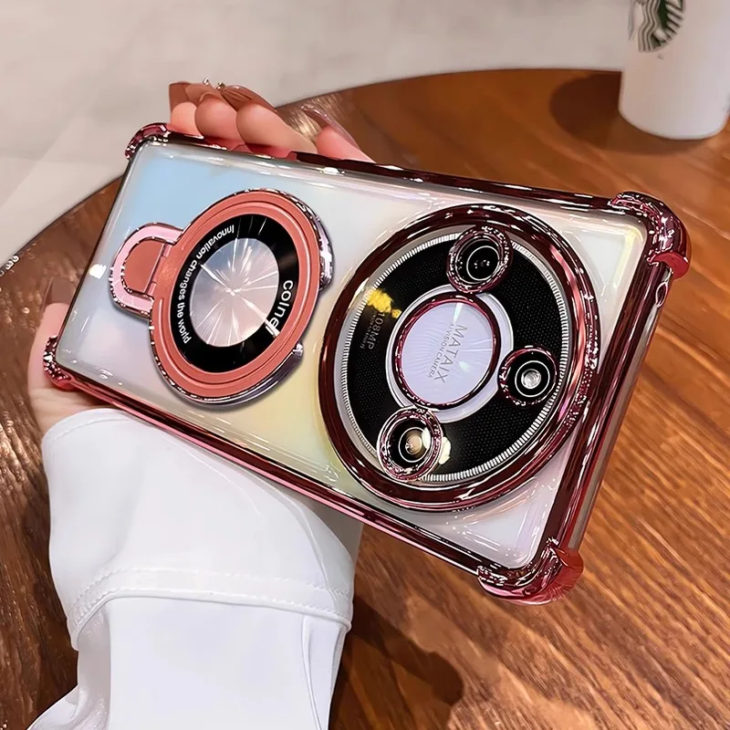 Shockproof Magnetic Bracket Plating Case Cover