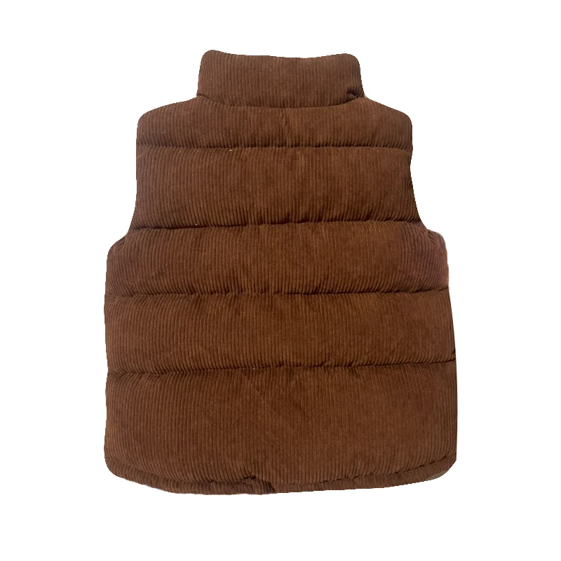 Autumn Corduroy Vests Girls Cotton Jackets Winter Kids Boys Baby Thick Warm Outerwear Children's Coat Casual Waistcoat Clothing kids winter outerwear