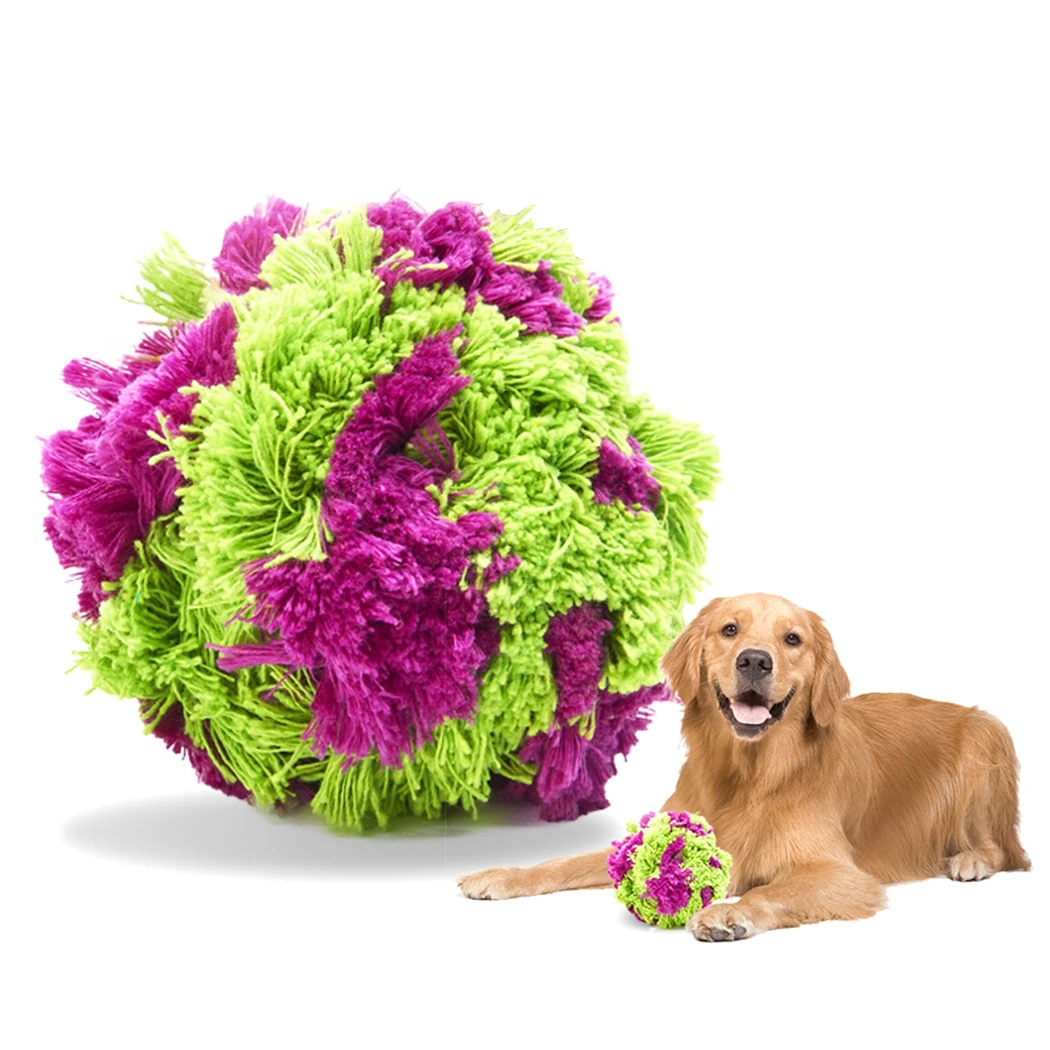 

Dog Ball Toy Soft Plush Funny Puppy Teething Toy Dog Chew Ball Pet Interactive Toy Chewing Training Toys Pet Supplies Dog Favors
