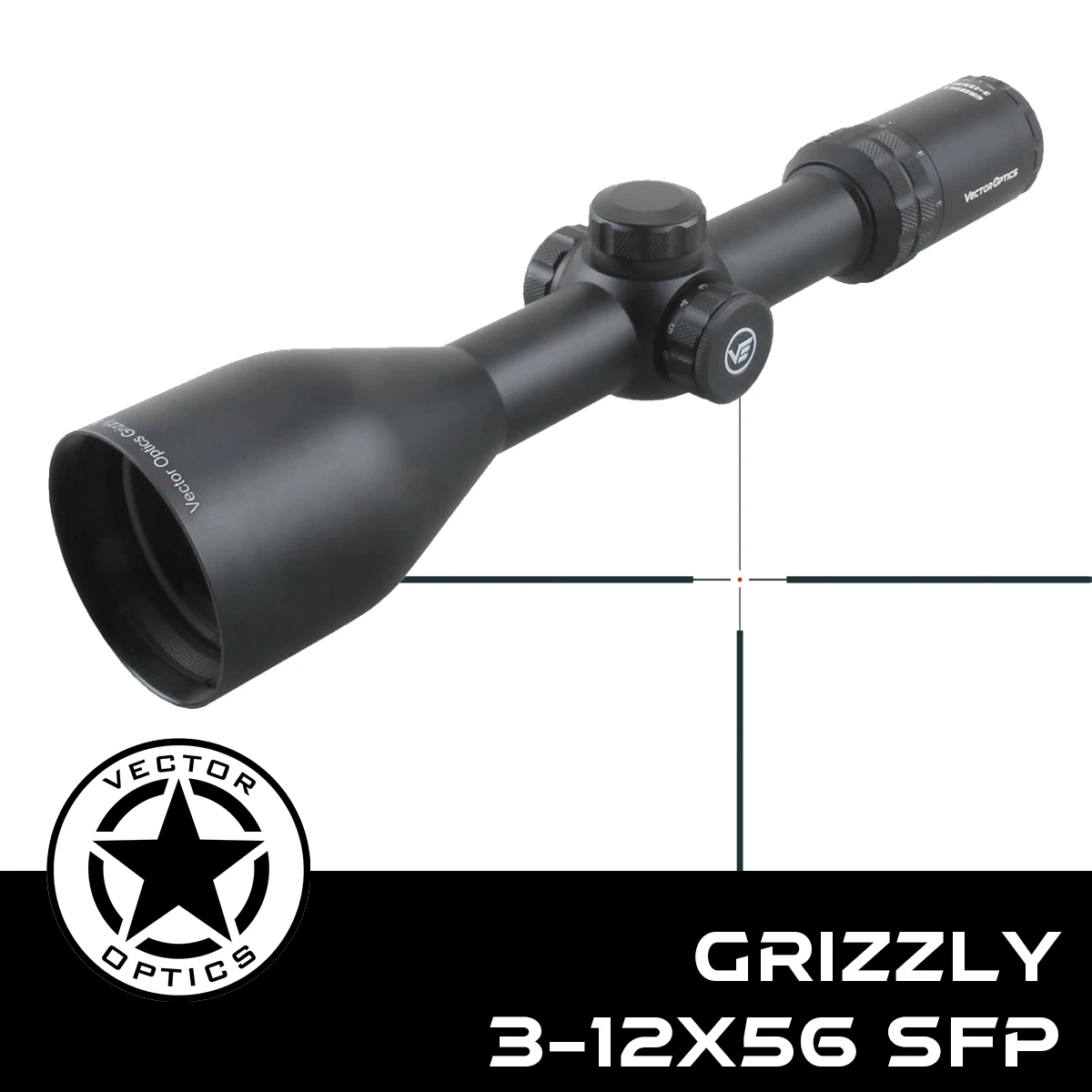Vector Optics Grizzly 3-12x56 SFP Riflescope With Hunting