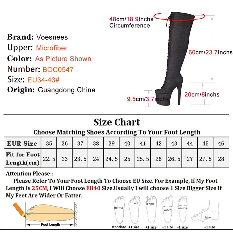 Women Long Boots Sexy Thigh High Fashion Cross Dressing Shoes Autumn Winter New Lace-up High Heels Over The Knee Boots Plus Size