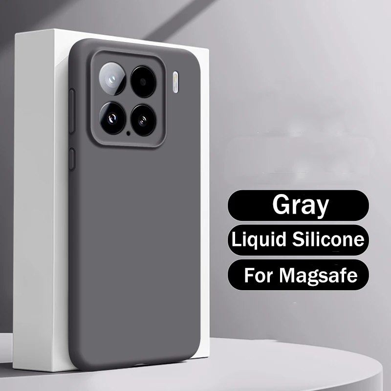 Luxury Liquid Silicone MagSafe-Compatible Matte Soft Magnetic Skin Cover
