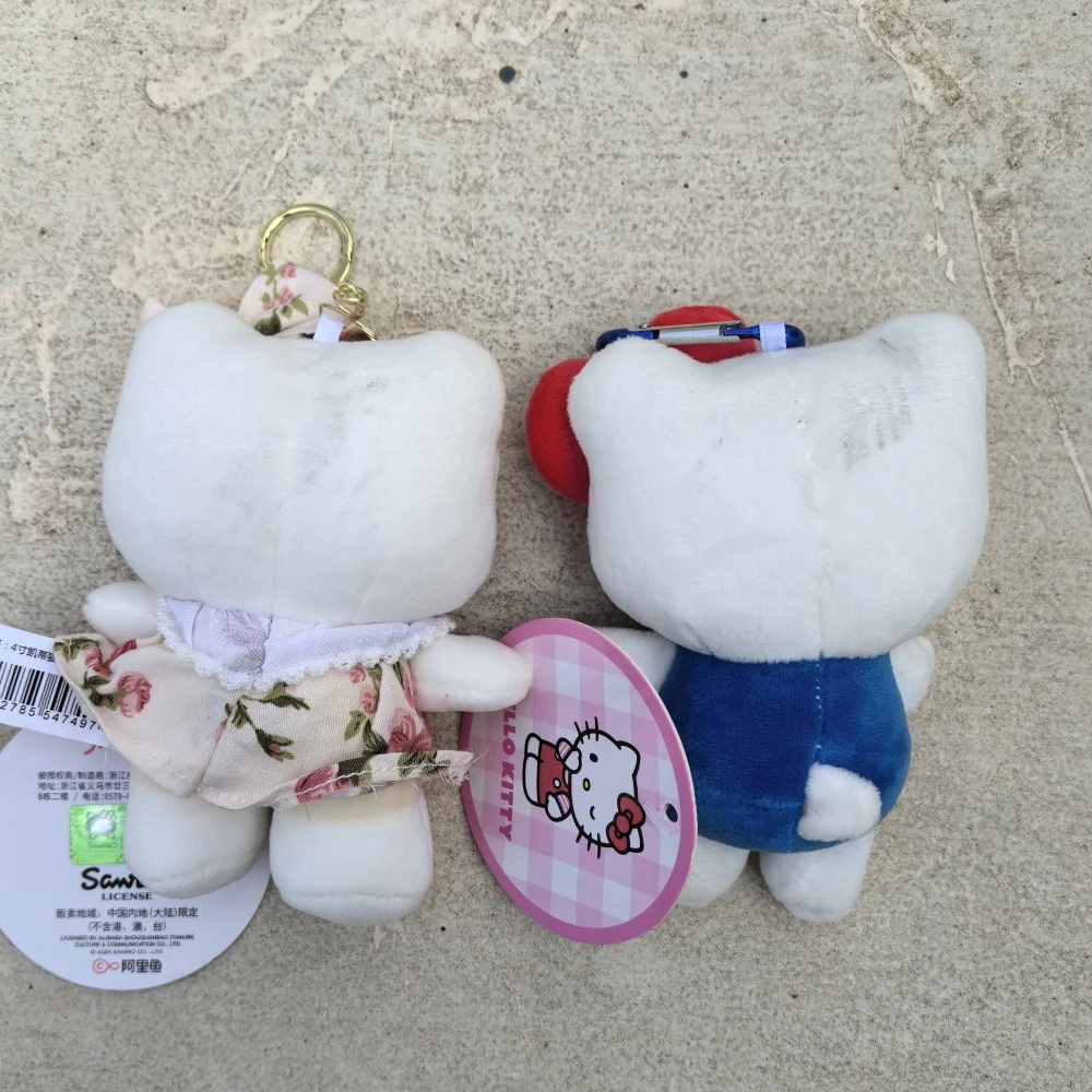 Sanrio Hellokitty Lovely Plush Pendant Cute Cartoon Stuffed Keyrings Girls Bag Bakcpack Cars Plush Keychains Christmas Gift 3