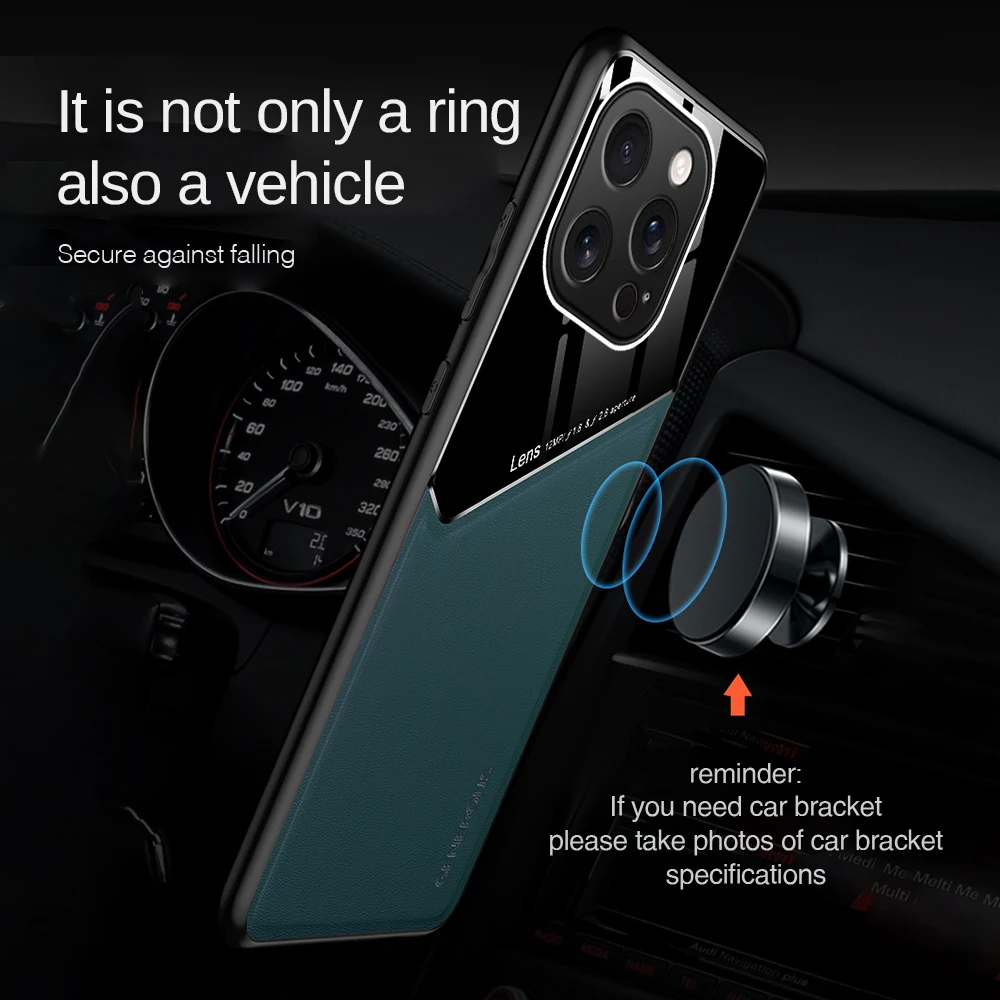Magnetic Leather Anti-Fall Phone Case - Premium Protection 6.9 inches