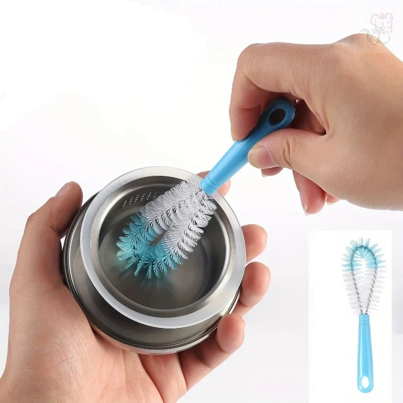 Straw Brush Tea Stain Removal Brush Multipurpose Kitchen Cleaning Brush For Water Bottle tea Cup Groove 8pcs