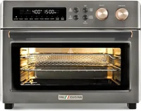 Heating Air Fryer Toaster Oven, Extra Large Countertop Convection Oven 10-in-1 Combo, 6-Slice Toast, Enamel Baking Pan Easy Clea 1