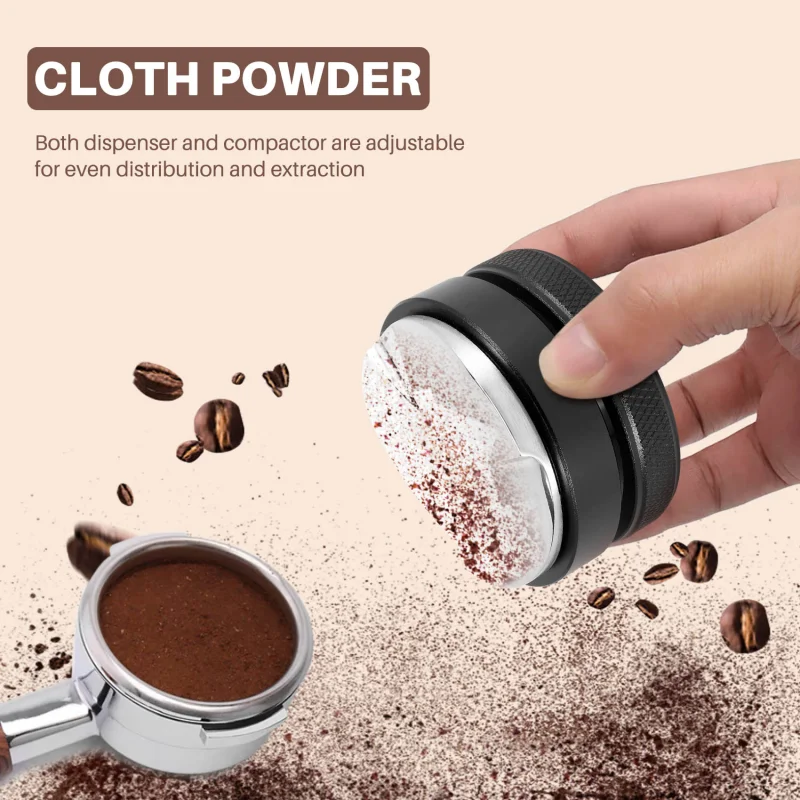 

51/53/58 мм 3 угла и плоский распределитель из нержавеющей стали 304 инструмент для выравнивания кофе Темпер подходит для 51/53/54/58 мм портового устройства