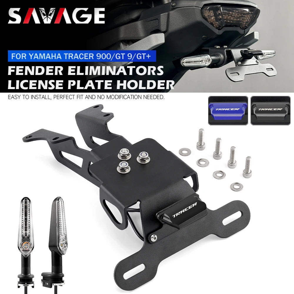 Motorcycle License Plate Holder License Plate Holder for YAMAHA MT09 Tracer etc. Motorcycle Tail Tidy