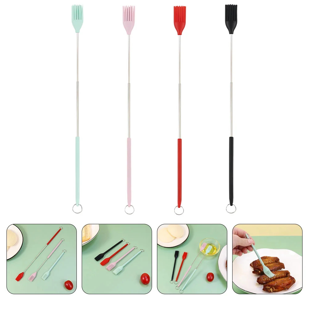 

4pcs Pastry Brush BBQ Grilling Brush Barbecue Oil Brush Butter Sauce Brush