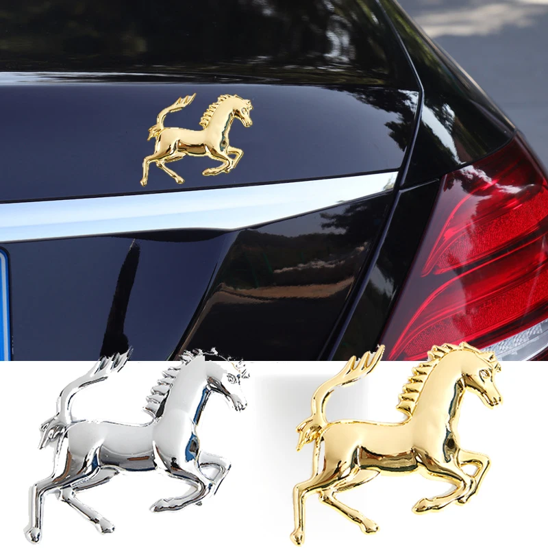 3d Metal Running Horse Emblem Decal Stickers For Ferrari 458 488 599