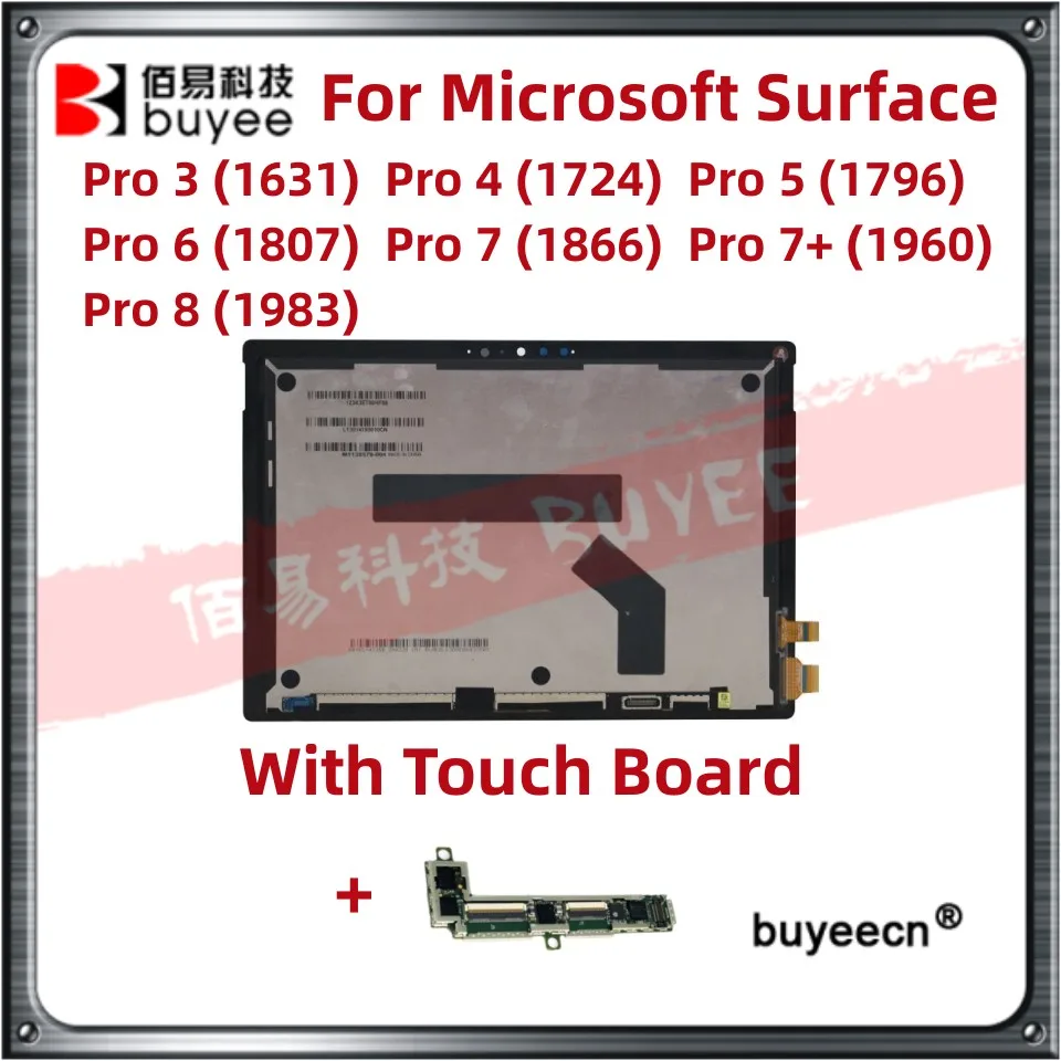 Gruppo Schermo Lcd Originale Per Microsoft Surface Pro 3 1631 Pro 4 1724 Pro 5 1796 Pro 6 1807 Pro 7 1866 Pro 7 P 1960 Pro 8 1983